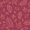 Fall Leaves Outline